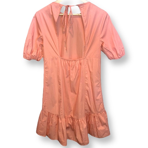 Topshop Poplin Ruffle 100% Cotton Mini Dress - Picture 6 of 13